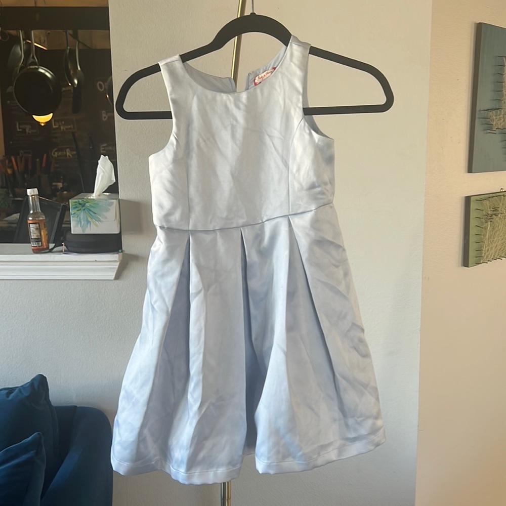 Cinderella blue dress satin